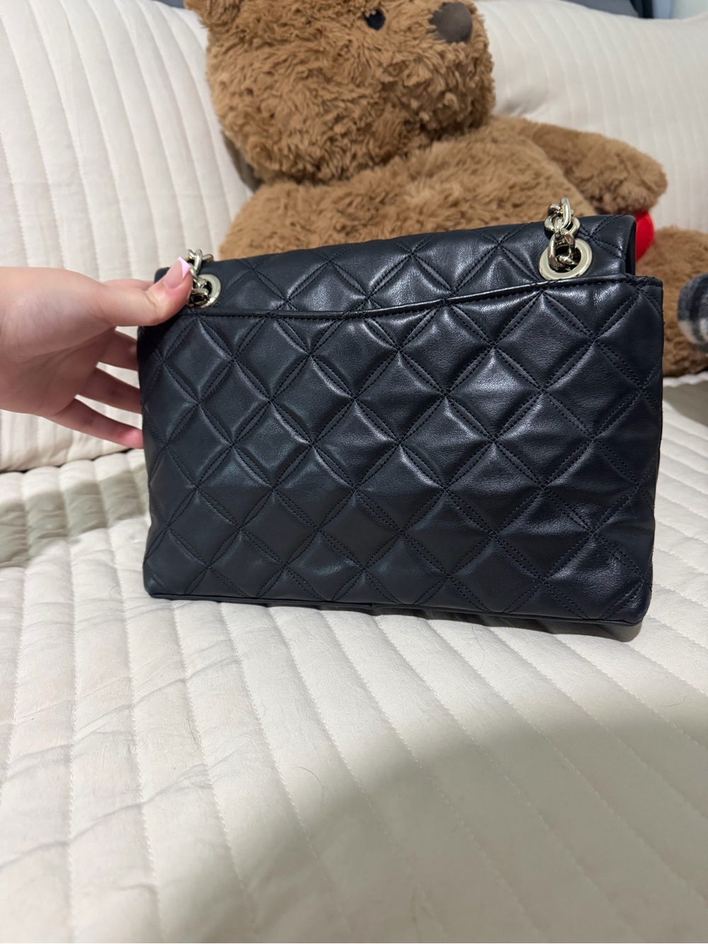 kate spade Black Quilted Chain-Shoulder Bag